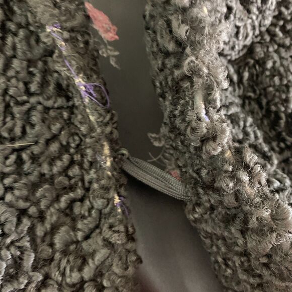 Vintage Persian lamb fur swing coat mink collar Pauline's Fashions Buffalo - Picture 6 of 8